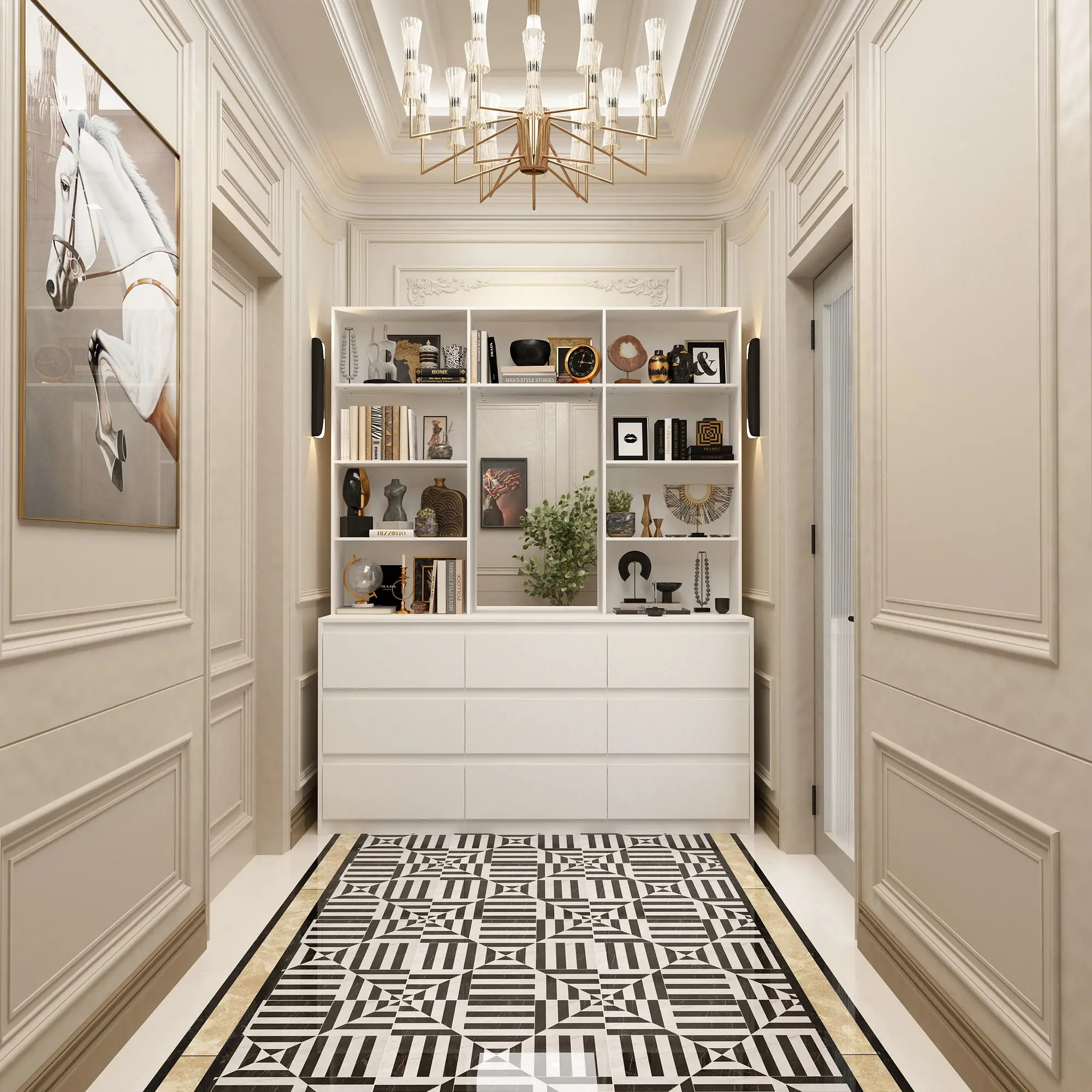 Hall-Tree-Entryway-Dresser-Storage-Cabinet-w-Mirror-and-Shelves